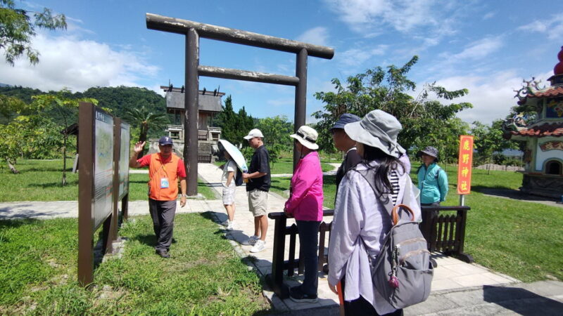 圖文：全新遊輪式台灣好行縱谷鹿野線發車了 請上車之鹿野神社。