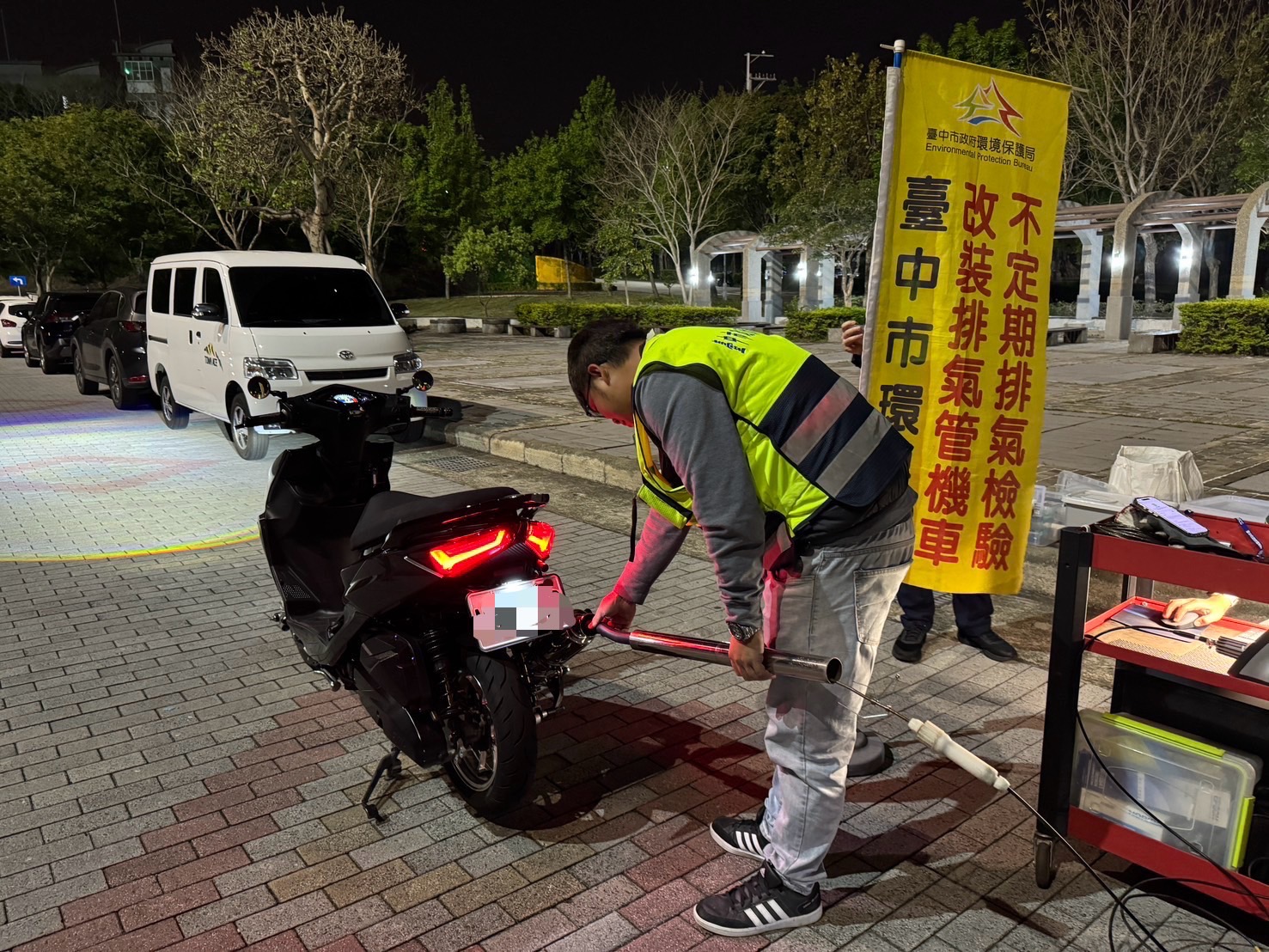 圖 受環境風場影響-未來三日中部空品恐轉差-中市府持續執行應變措施 記者王偉翻攝