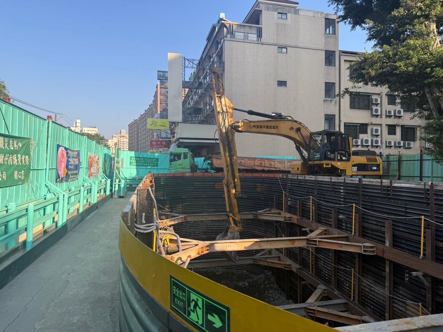 圖 新增揚水站體施工照片 記者王偉翻攝