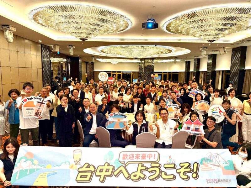 圖 中台灣熱情迎接日本旅行業及網紅踩線團 記者王偉翻攝