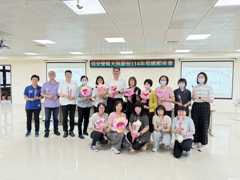 圖文：中警保大母親節用雞湯補元氣、用水餃包感情「煮」出幸福好滋味。