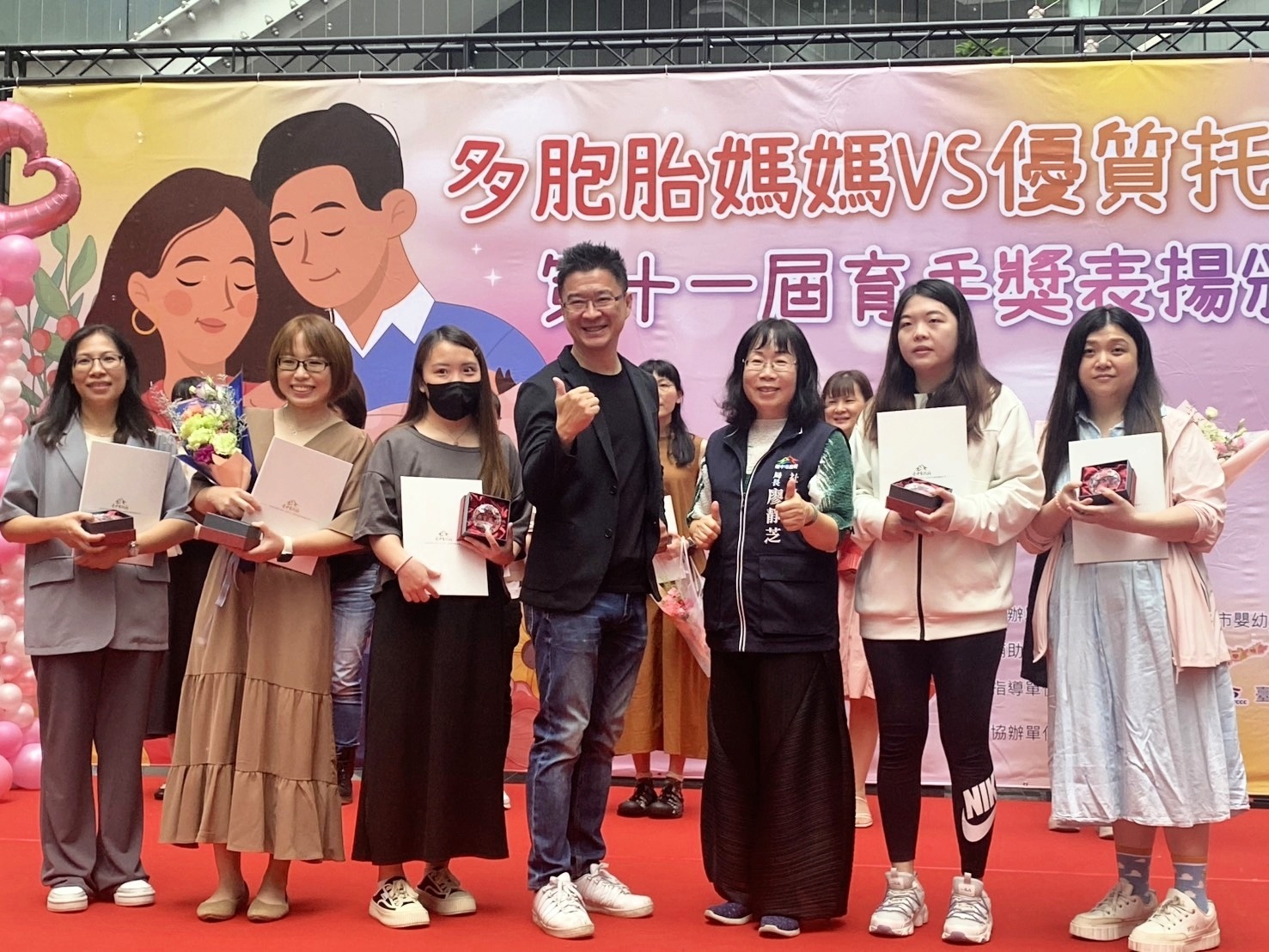 圖 送托好安心-中市社會局感謝托嬰中心第一線從業人員 記者王偉翻攝