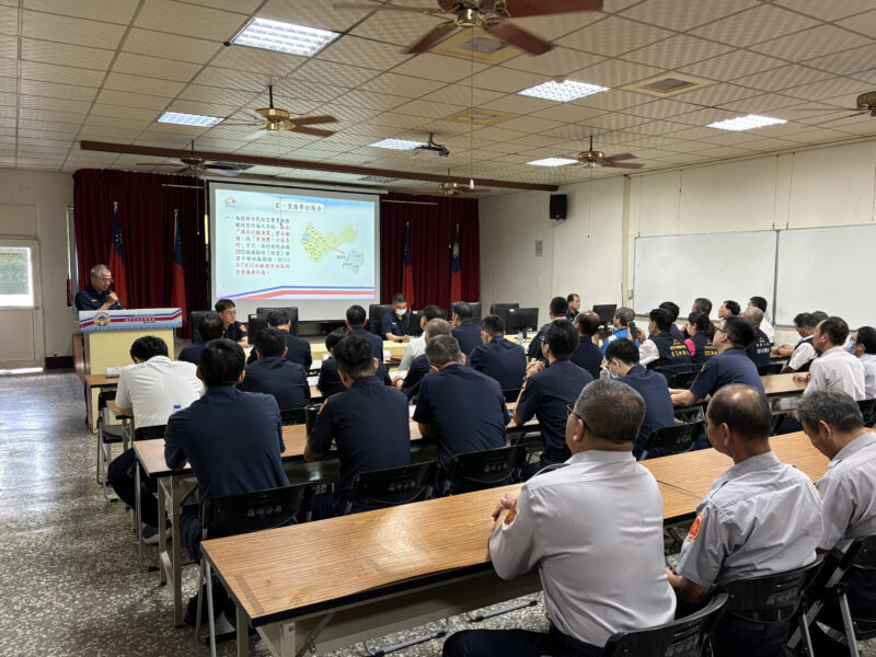 圖文：霧峰分局召開2025城鎮韌性（防空）演習協調會強化民眾防空警覺 。