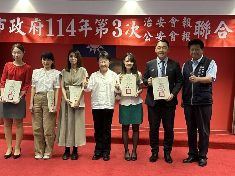 圖文:中市警民合作維護治安 守護市民安心生活。