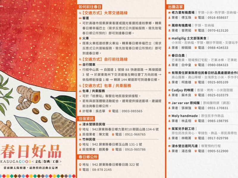 圖說：春日好品10組品牌介紹。