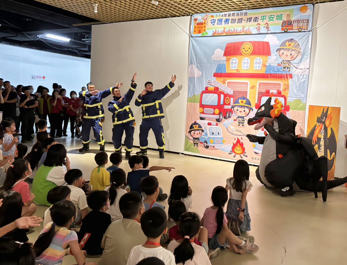 圖 消防英雄宣導話劇 記者王偉翻攝
