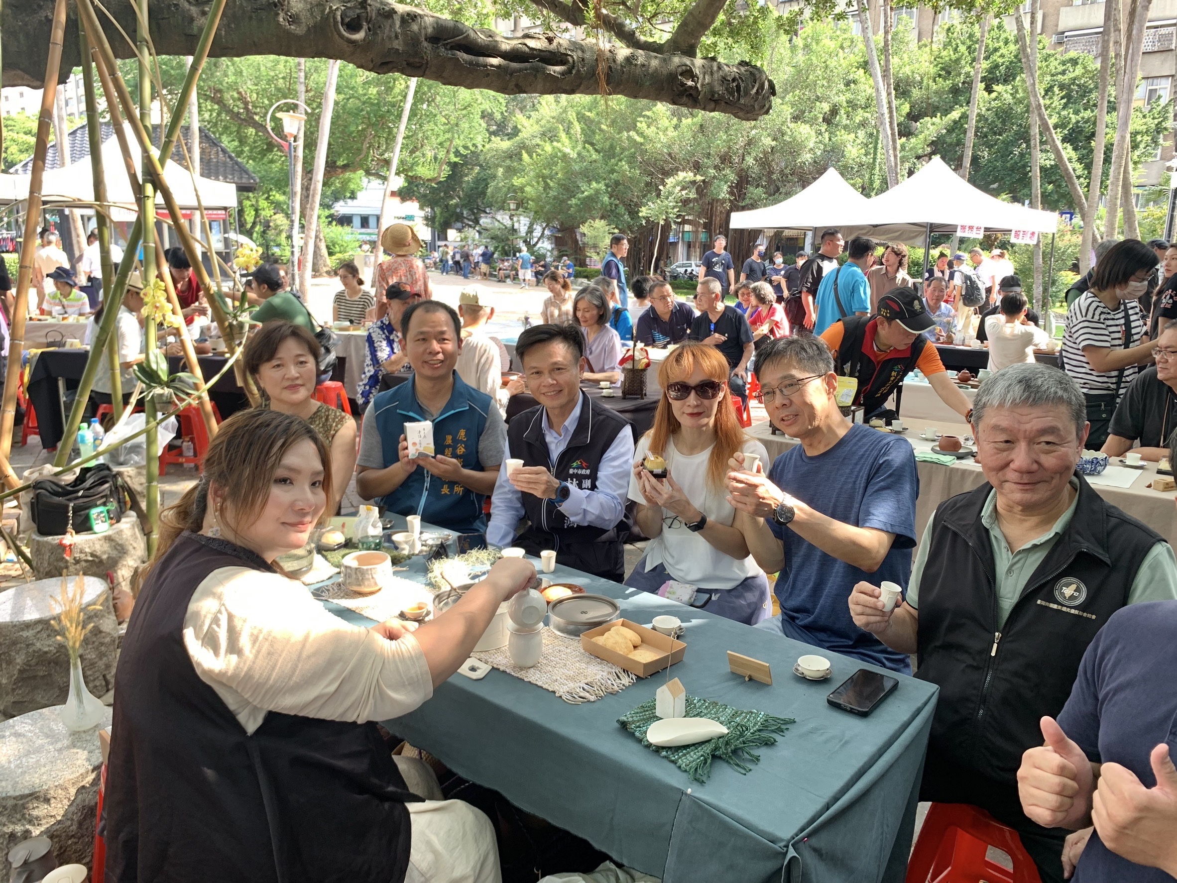 圖 活動主打-糕茶體驗與生活美學-將傳統糕餅結合茶文化與竹藝編織 記者王偉翻攝