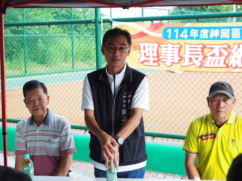 圖文：運動局長游志祥致詞。