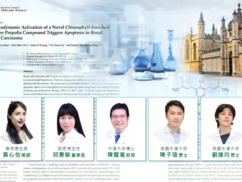 圖文：GPDT光動能IJMS 癌症國際分子科學期刊論文作者群。