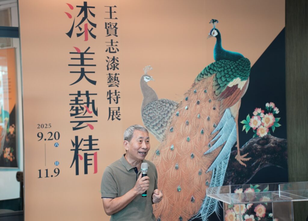 圖 漆工藝-蒔繪-技藝保存者王賢志老師 記者王偉翻攝
