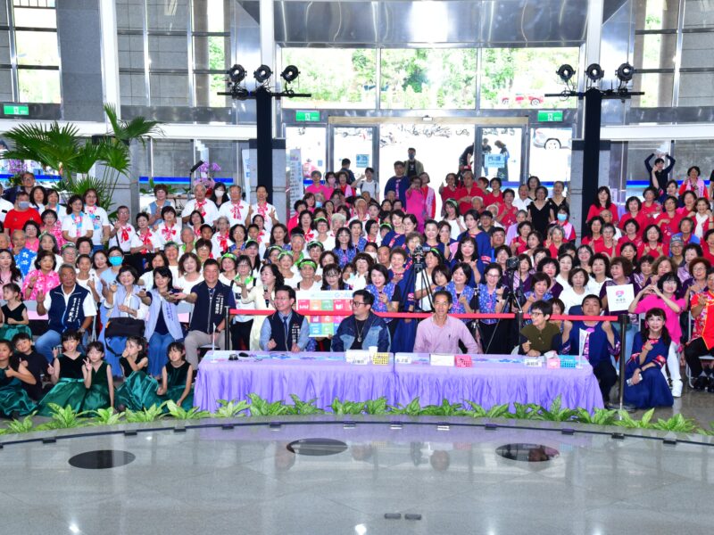 圖 台中客委會在陽明市政大樓舉辦客聲喜聚客家社團歌謠交流觀摩賽 記者王偉翻攝