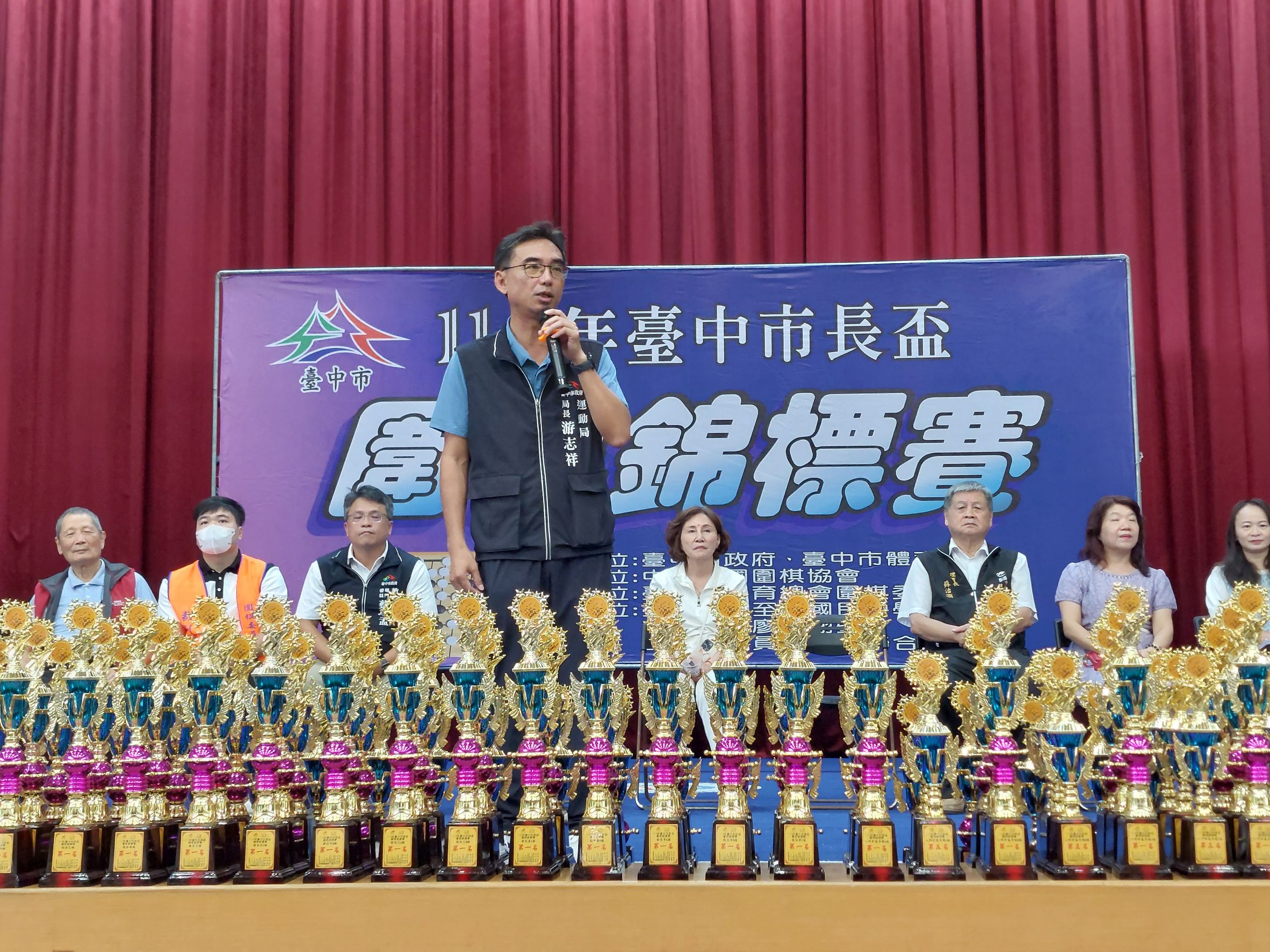 圖 運動局長游志祥代表市長盧秀燕出席開幕典禮 記者王偉翻攝