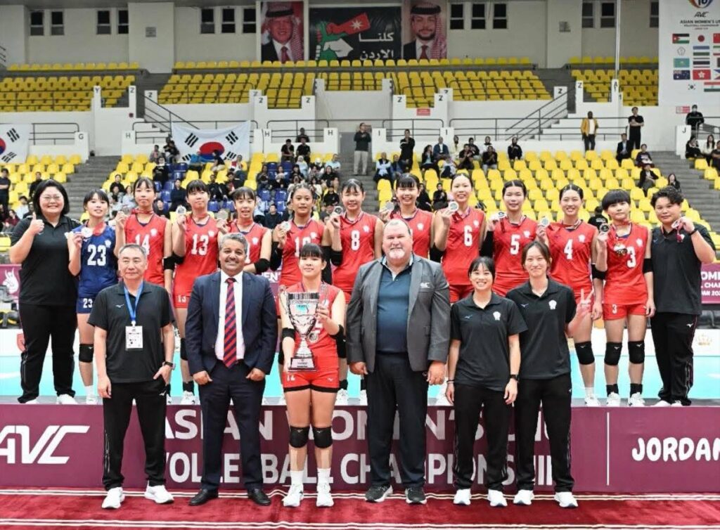 圖 中華女排勇奪u16亞錦賽銀牌-圖源-亞洲排球聯合會 記者王偉翻攝