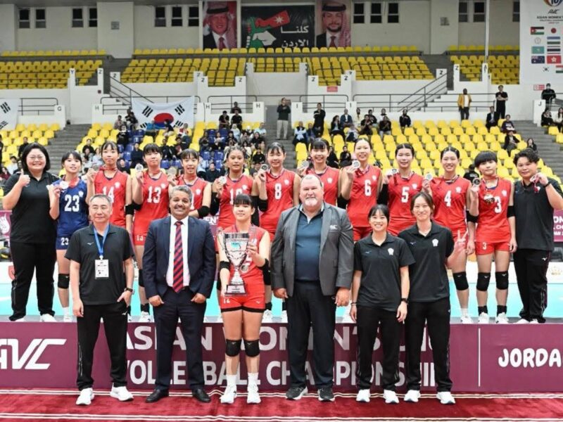 圖 中華女排勇奪u16亞錦賽銀牌-圖源-亞洲排球聯合會 記者王偉翻攝