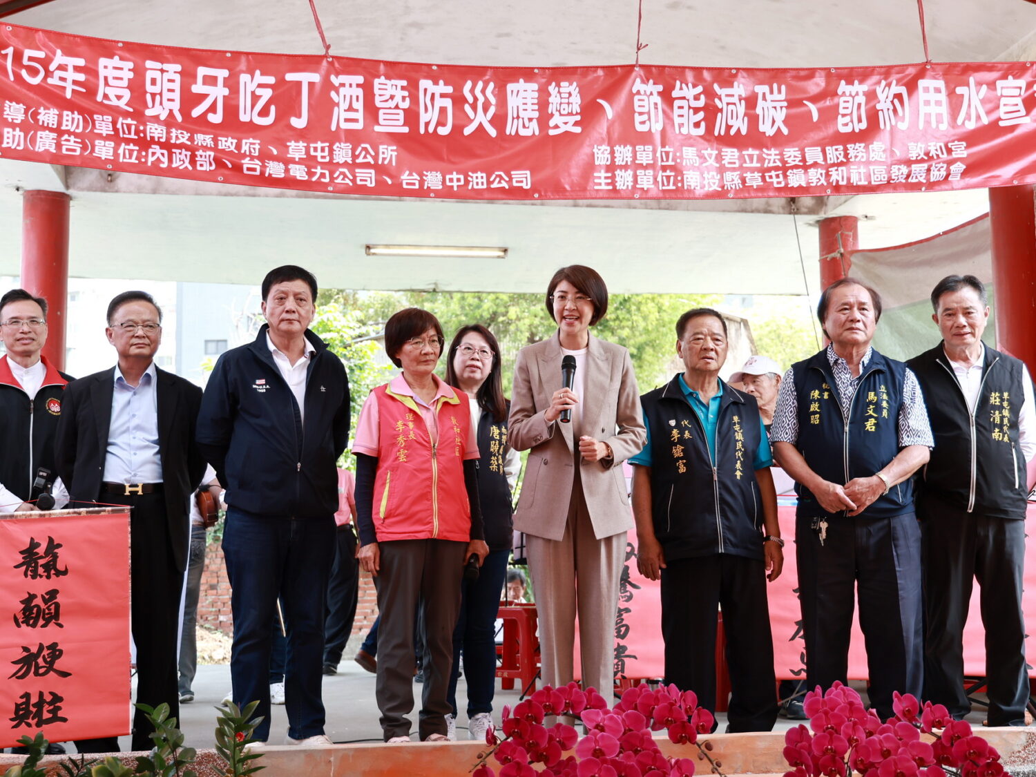 崎仔頭福德廟頭牙盛會熱鬧登場 許淑華力挺草屯敦和社區打造舒適空間