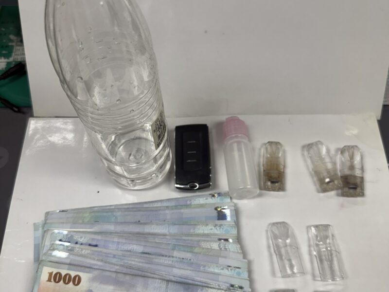 圖文:游嫌潭子住家扣得的證物。