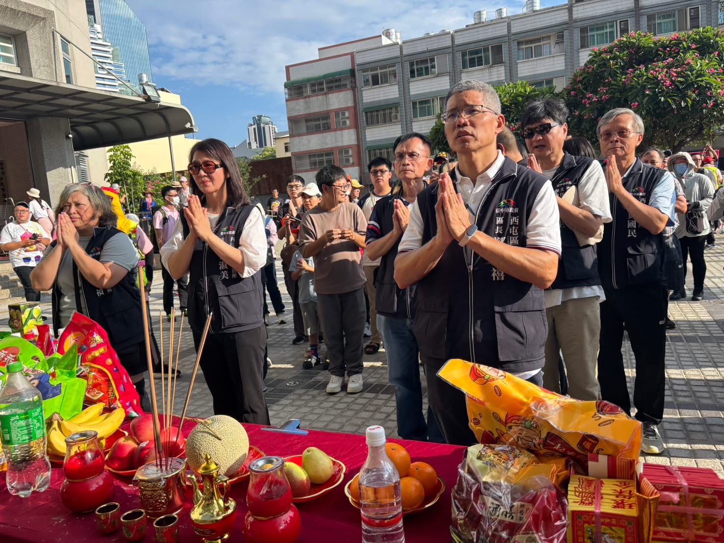 山邊媽祖巡行台中賜福　西屯區公所虔誠迎駕祈安