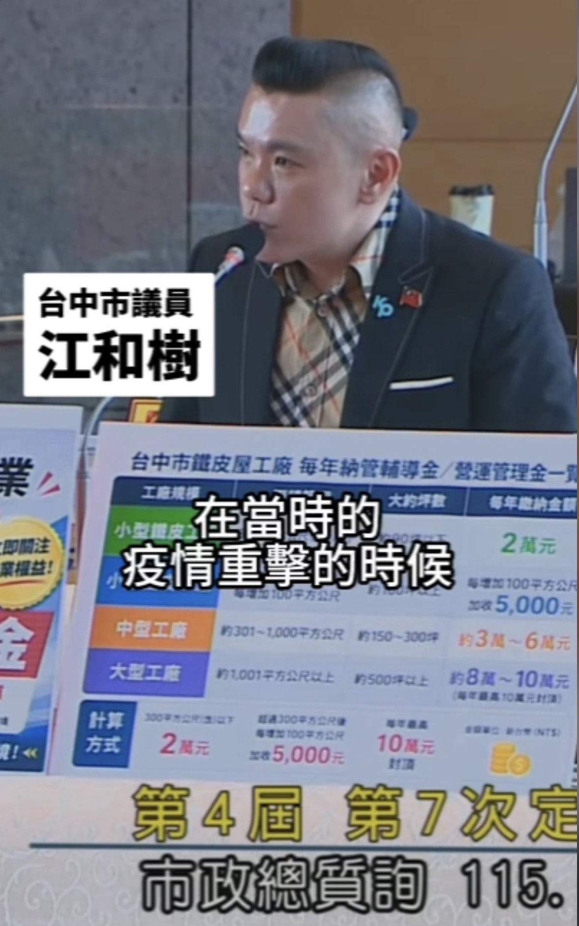 【有影】江和樹成功爭取未登記工廠雙金免收　逾8500家業者受惠